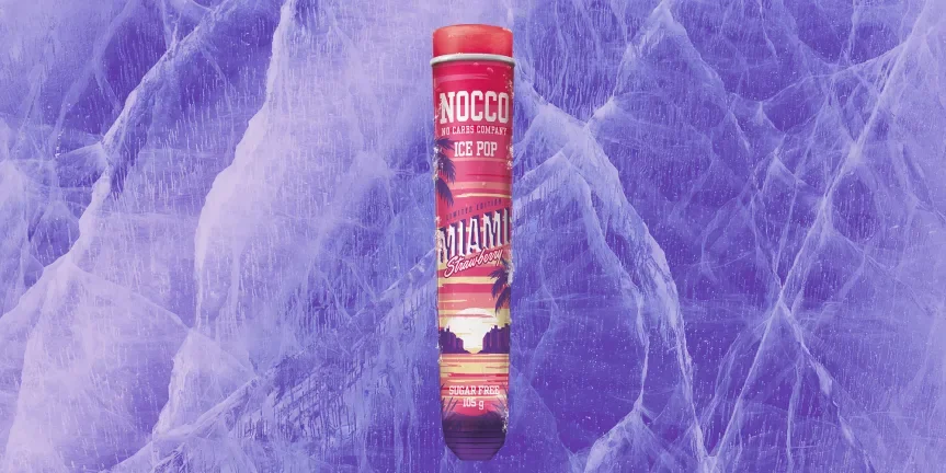 Årets summer edition nu som läskande isglass - NOCCO ICE POP Miami